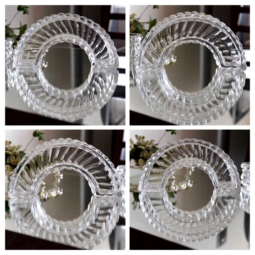 美品★オールドバカラ バンブー テーブル センター ピース フラワーベース/花器