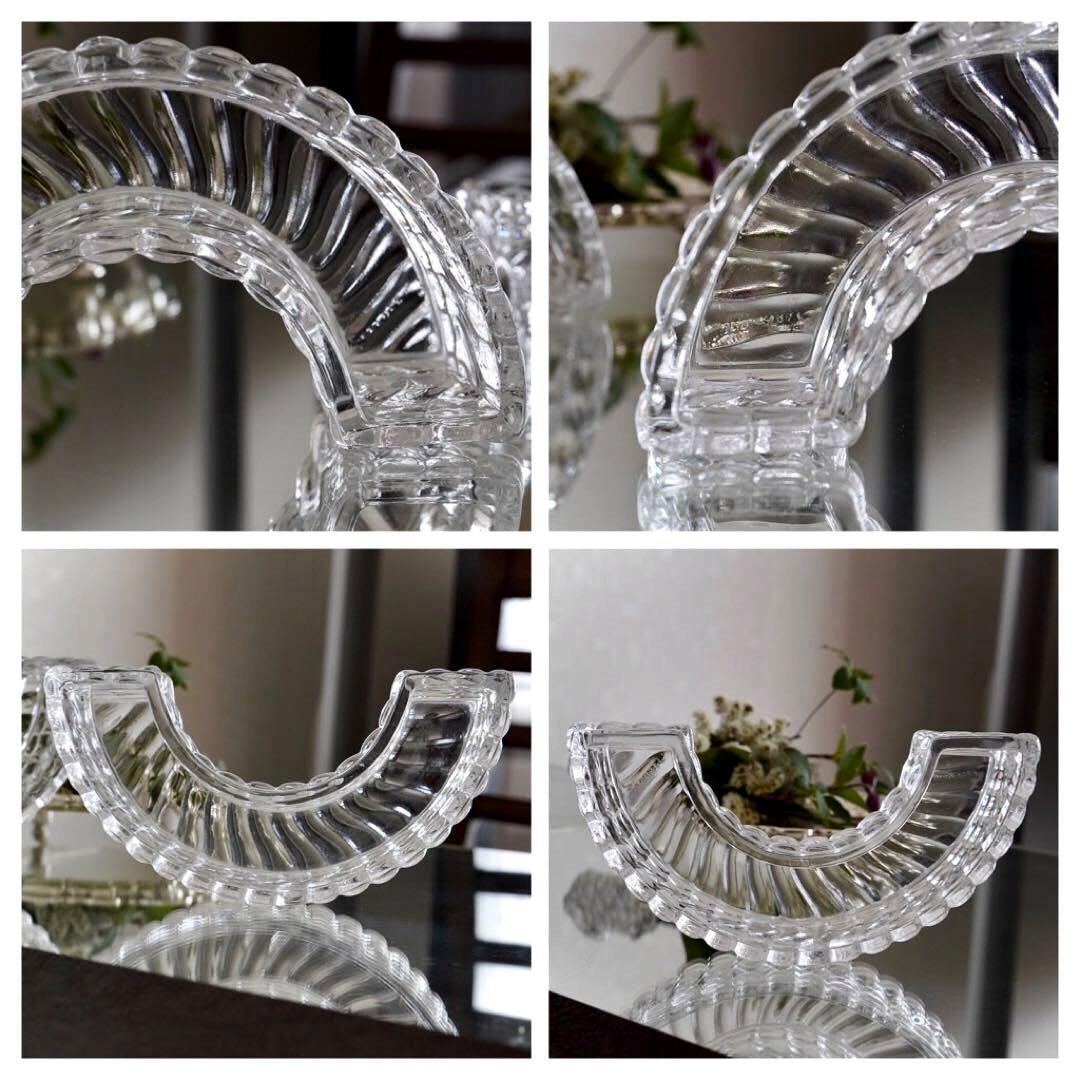 美品★オールドバカラ バンブー テーブル センター ピース フラワーベース/花器