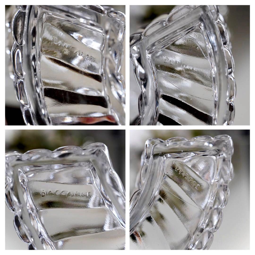 美品★オールドバカラ バンブー テーブル センター ピース フラワーベース/花器