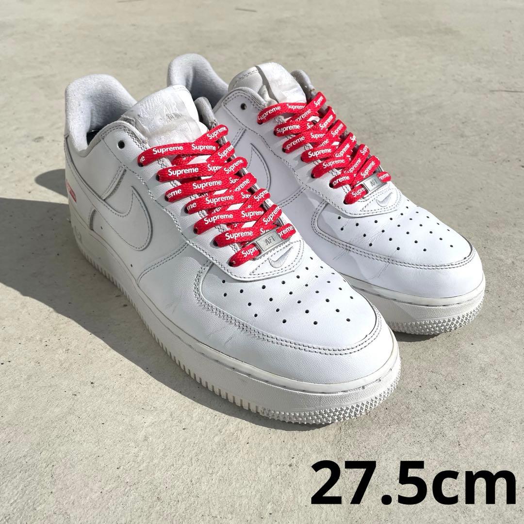 Supreme × Nike Air Force 1 ホワイト　シュプフォース