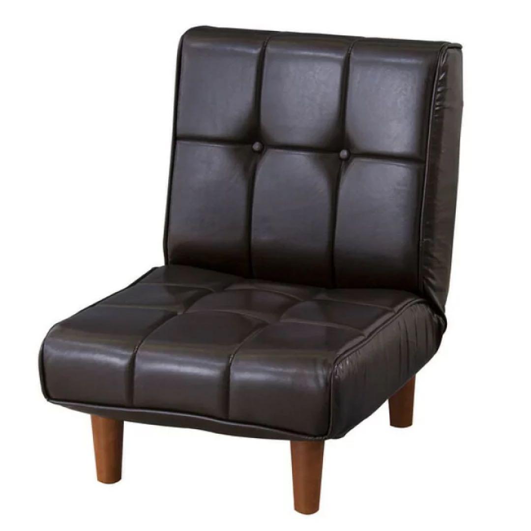 RKC-937LBR レザー ブラウン 座椅子 フロアチェア リクライニング