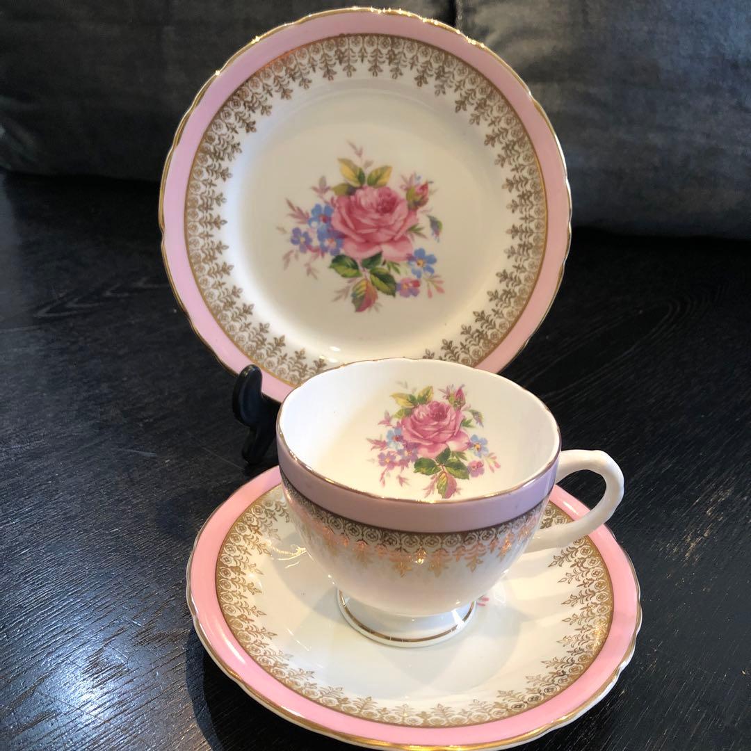 最終値引き❗️イングランド製アンティーク トリオセット 美品❗️