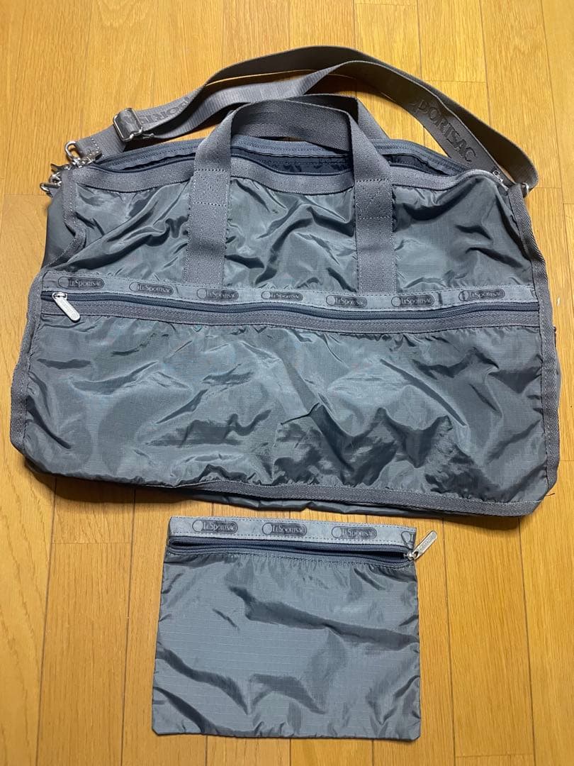 レスポートサック LESPORTSAC ラージ　ボストンバッグ　グレー