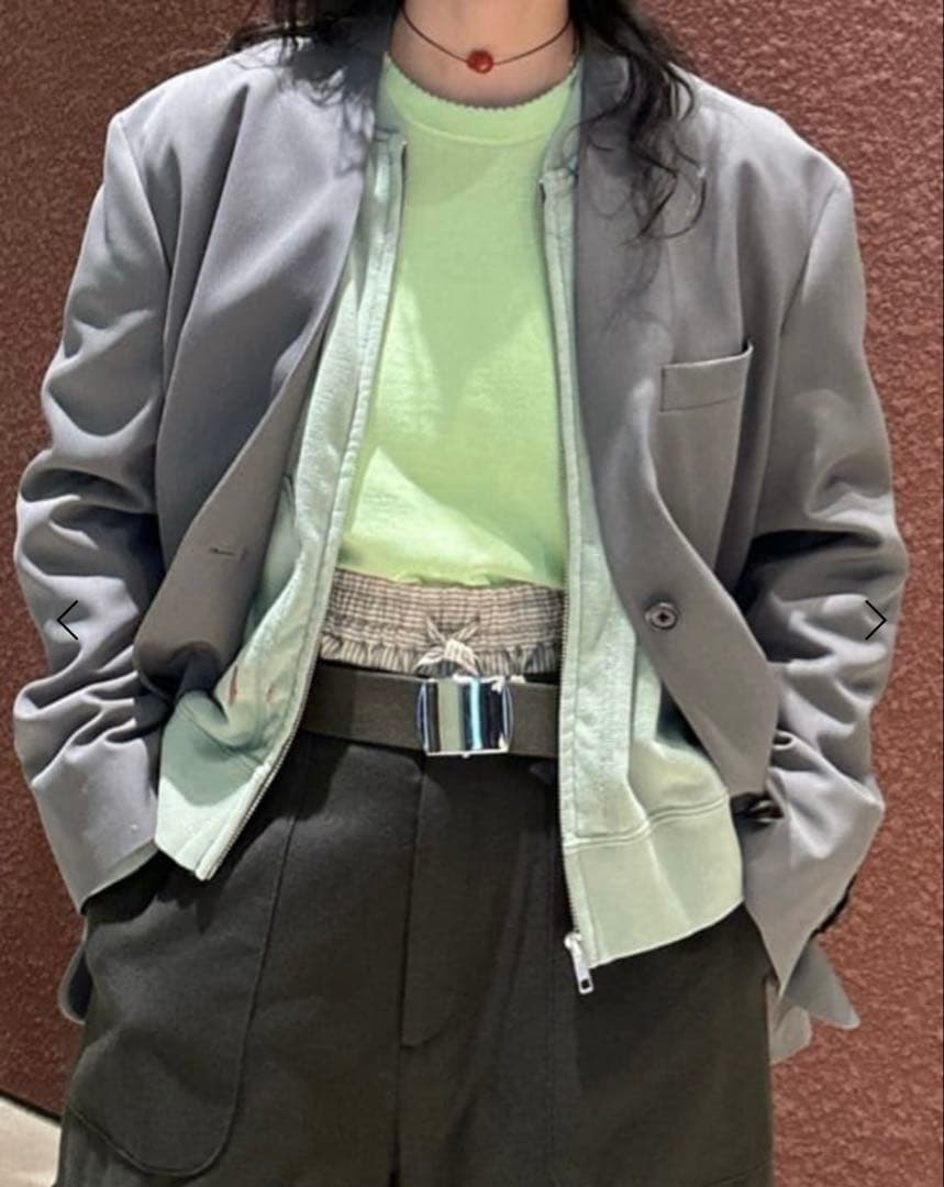 今期2026年春夏＜6(ROKU)＞ コットン ピコット クルーネック ニット