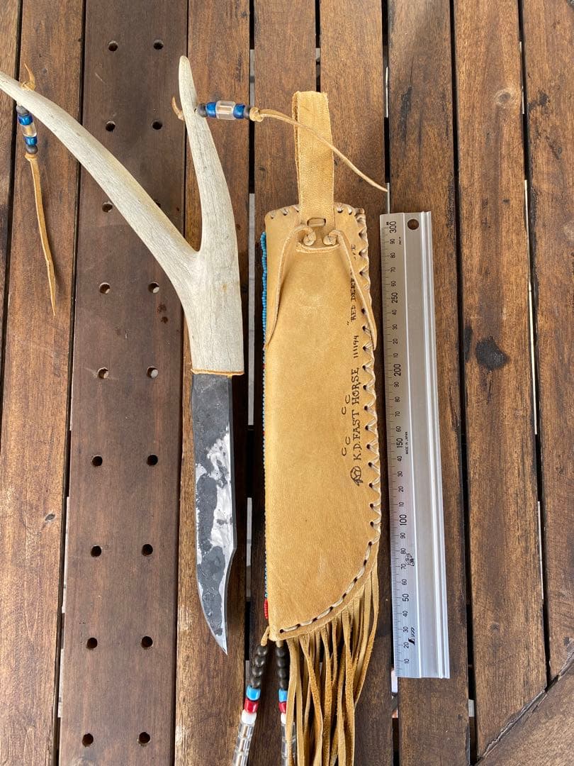 インディアンジュエリー、ビーズ工芸品、ナイフ