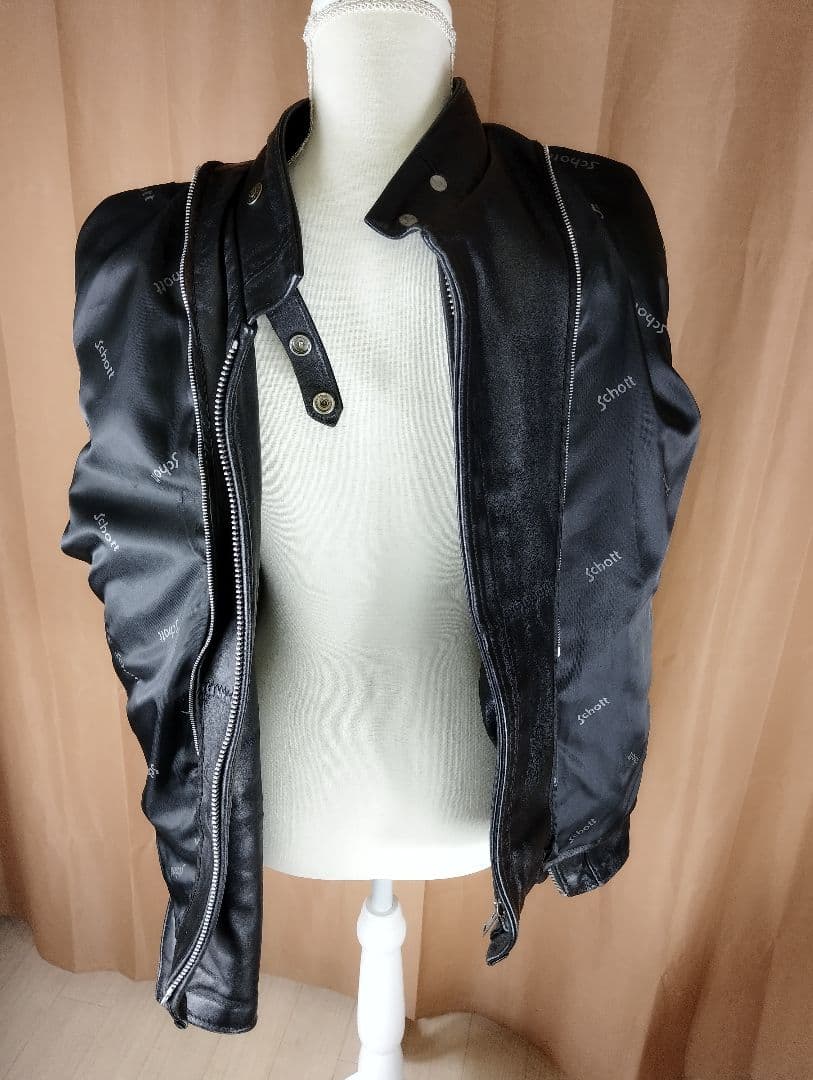 希少　schott シングルライダース 42サイズ　黒