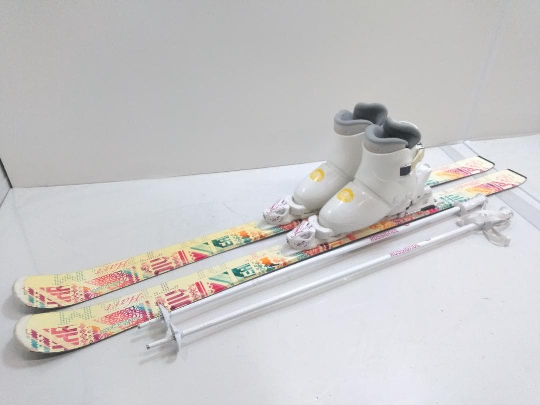 女の子/レディース ジュニアスキー4点セット ハート140cm ブーツ24cm◇