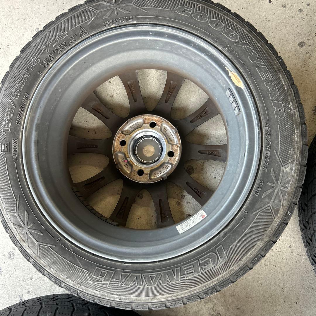 BADX DOS 14インチ 5.5J PCD100 4穴　取引ナットおまけ付き