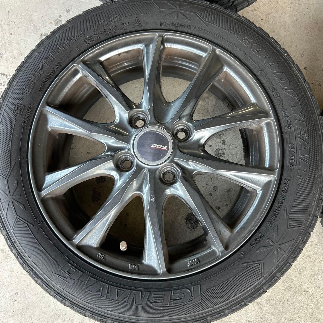 BADX DOS 14インチ 5.5J PCD100 4穴　取引ナットおまけ付き