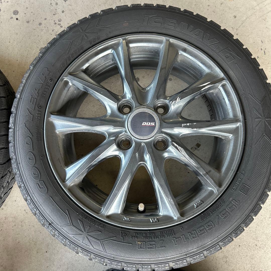 BADX DOS 14インチ 5.5J PCD100 4穴　取引ナットおまけ付き