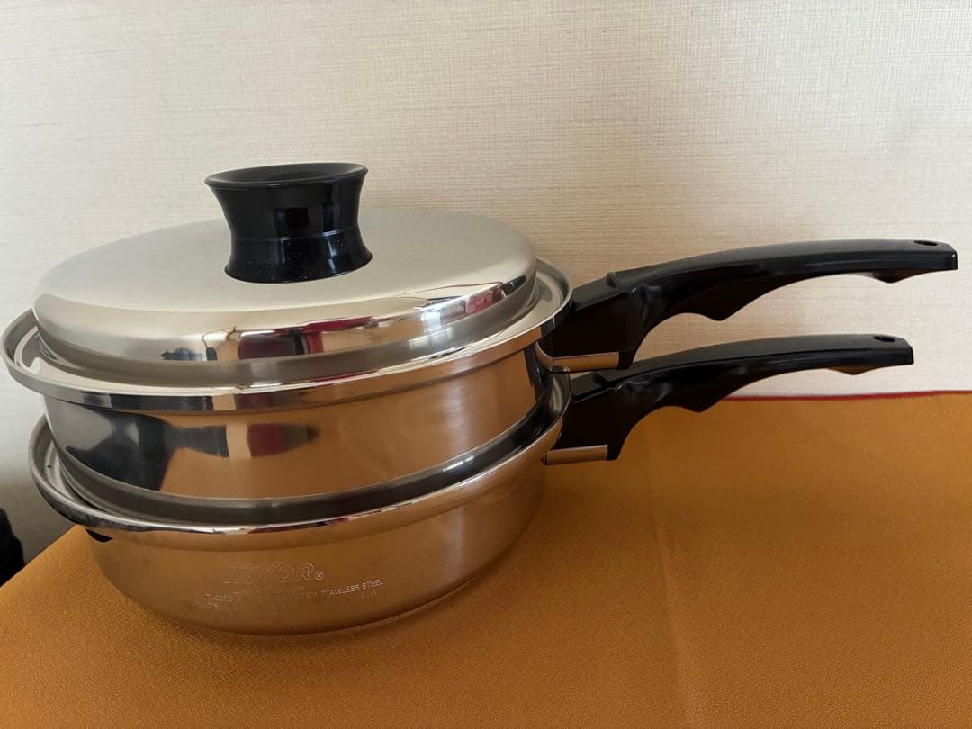 インコア INKOR スチーマー・鍋セット 片手鍋 蒸し器 4点セット