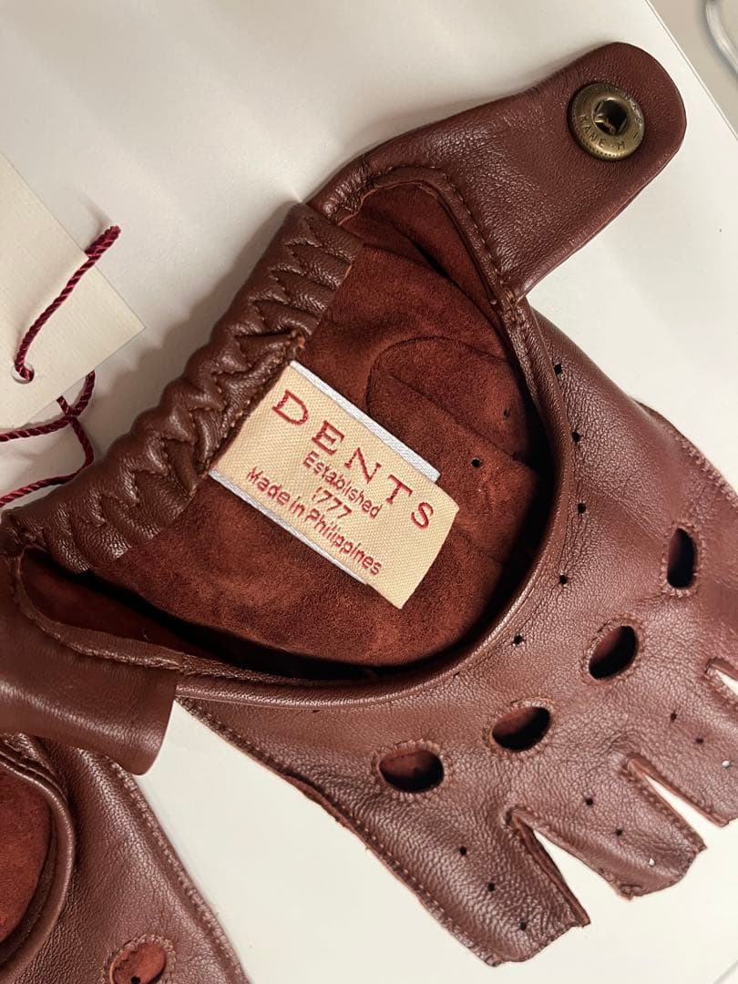 DENTS レザー手袋 サイズS ブラウン