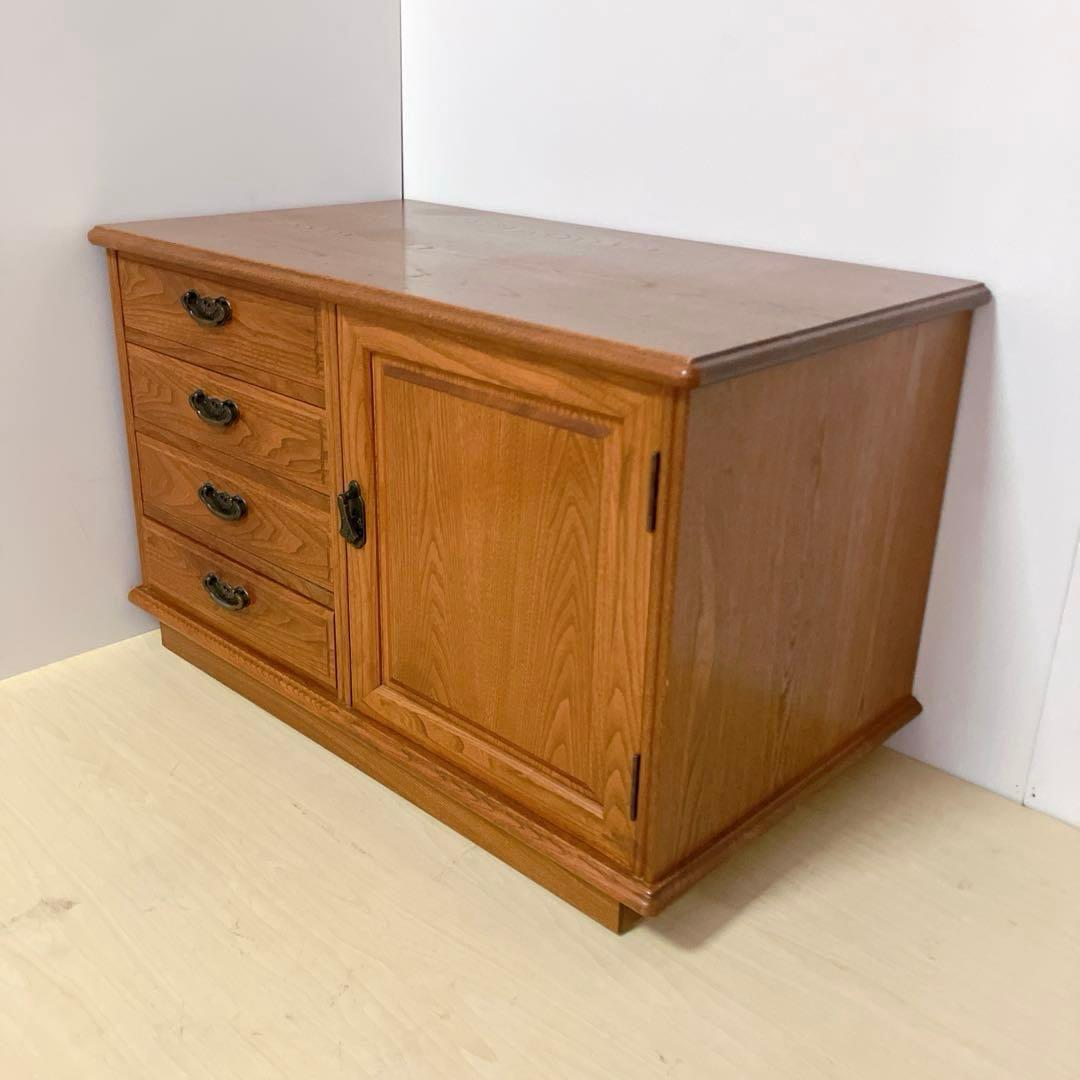 天然木　木製　チェスト　サイドチェスト　サイドラック　ローボード　箪笥