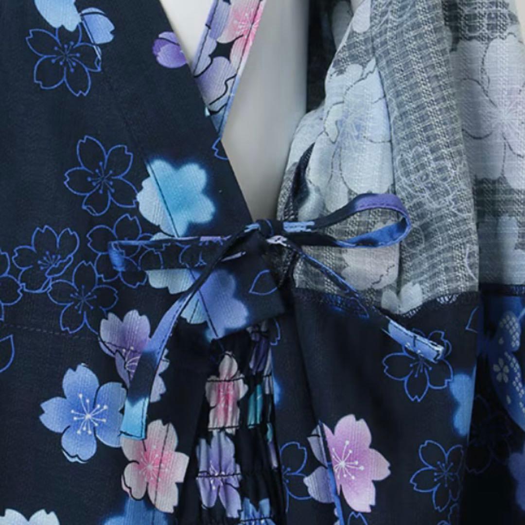 メゾピアノ 桜柄　浴衣　130