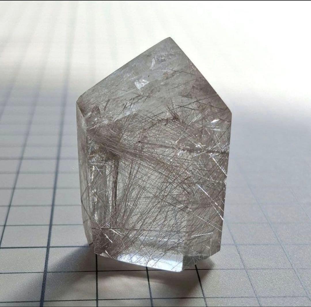 シルバールチルクォーツ 六角柱 ポリッシュ