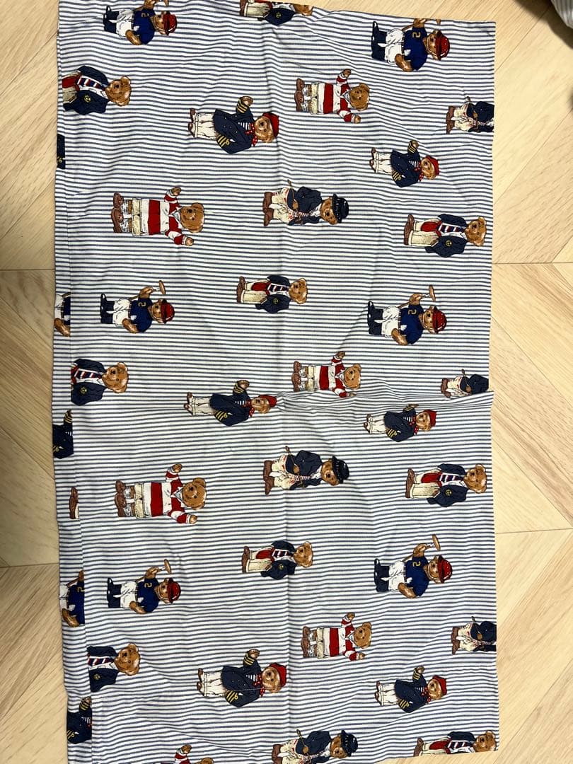 ラルフローレン廃盤　ポロベア　ベッドカバー シングル　【枕カバーセット付】