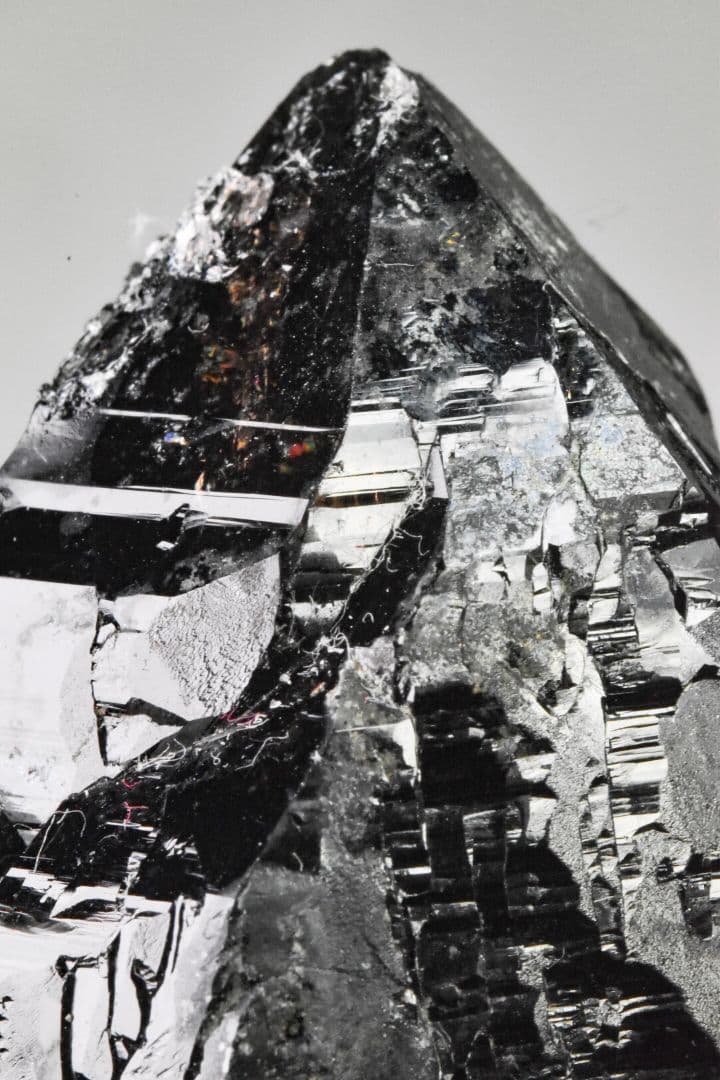 最新産出！ 岐阜県中津川市蛭川田原産 モリオンに近いスモーキークォーツ01