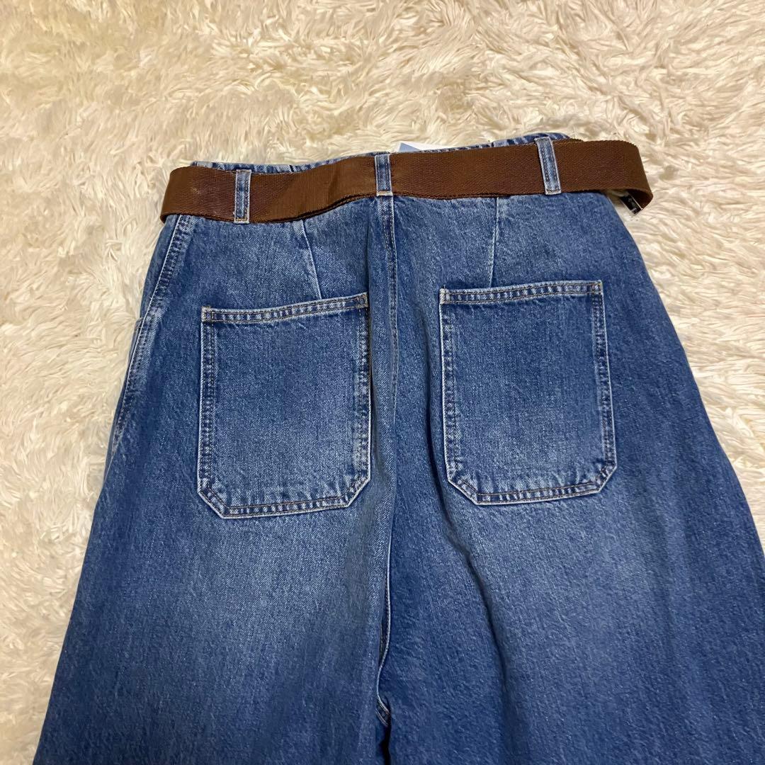 未使用　プランシー　ワイドレッグ　カーゴ　ジーンズ 38