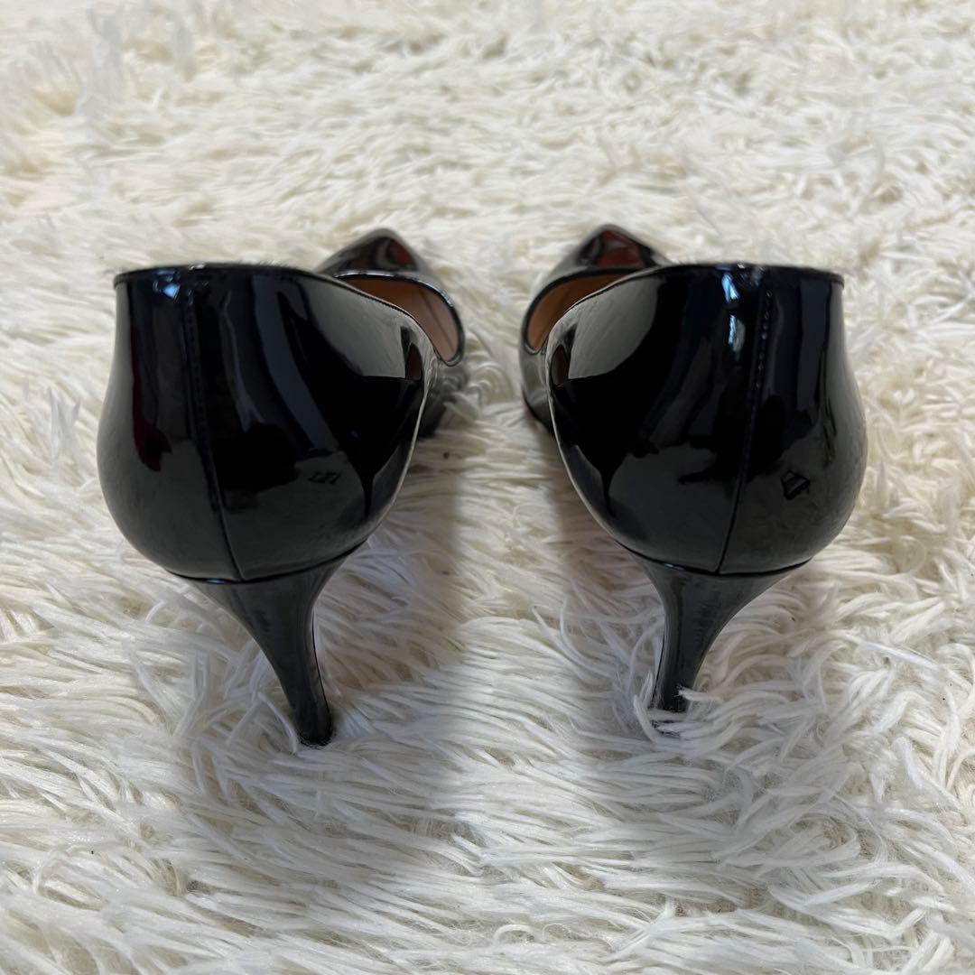 【極美品】クリスチャンルブタン パンプス エナメル 黒 ブラック ヒール