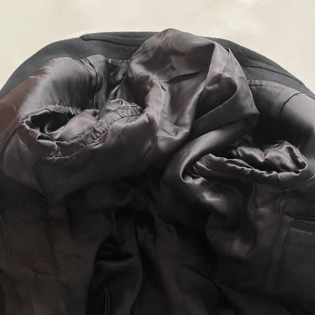 SHAREEF シャリーフ ロングチェスターコート ブラック サイズ1