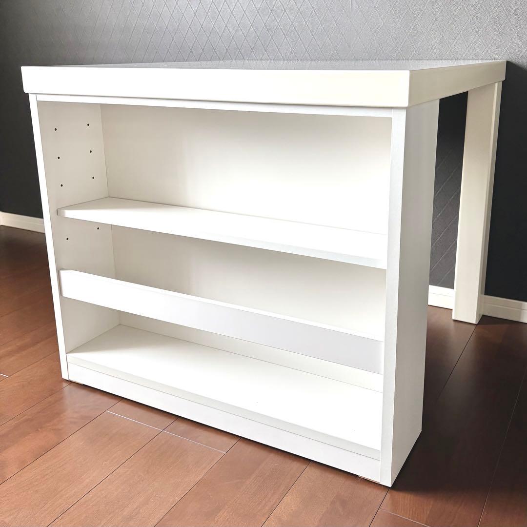 ニトリ ✨ シンプルホワイト ダイニングテーブル ＋ 収納棚付き ✨