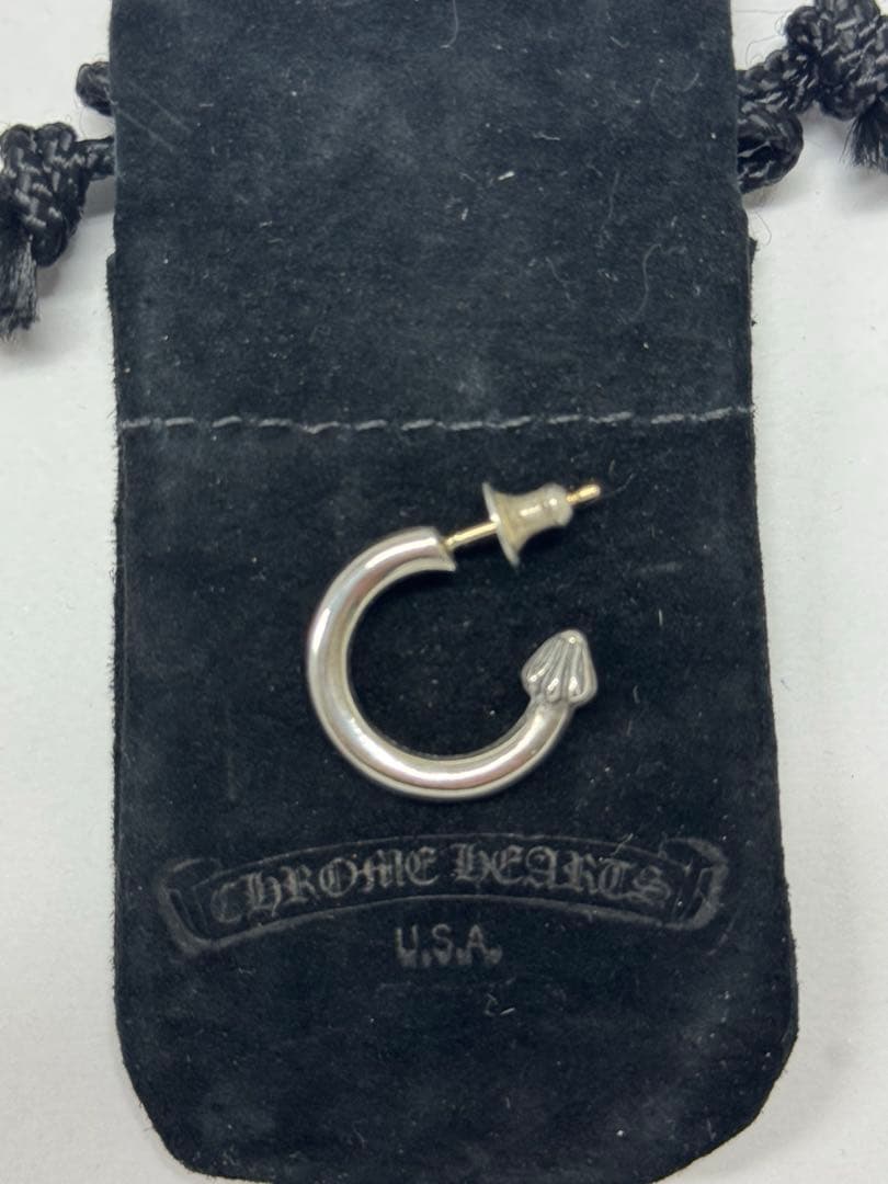 クロムハーツ プレーンフープ ピアス イヤリング インボイス付