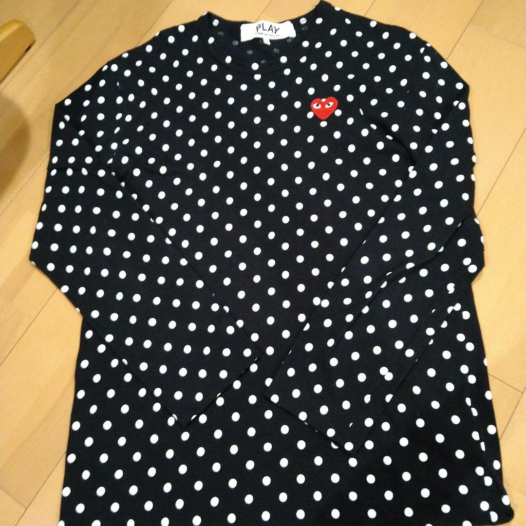 PLAY COMME des GARÇONS ドット柄　長袖Tシャツ
