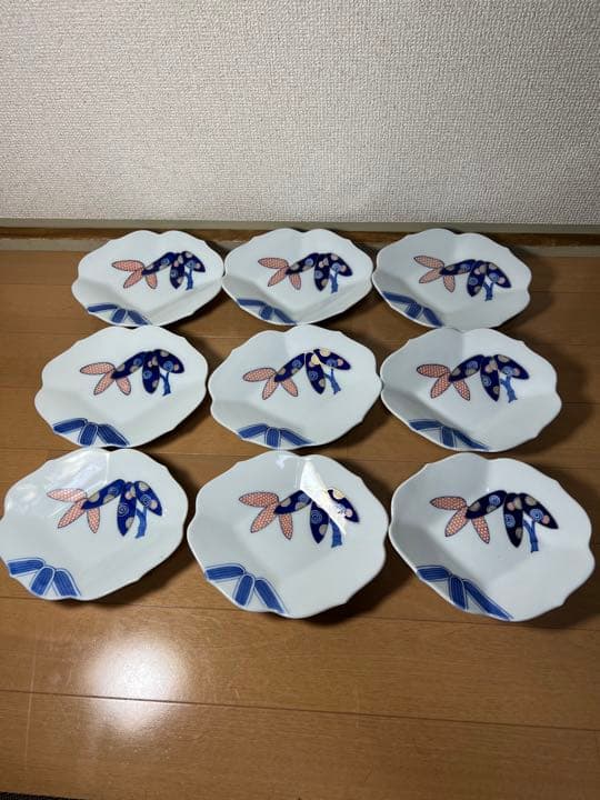 473 深川製磁　皿　9客