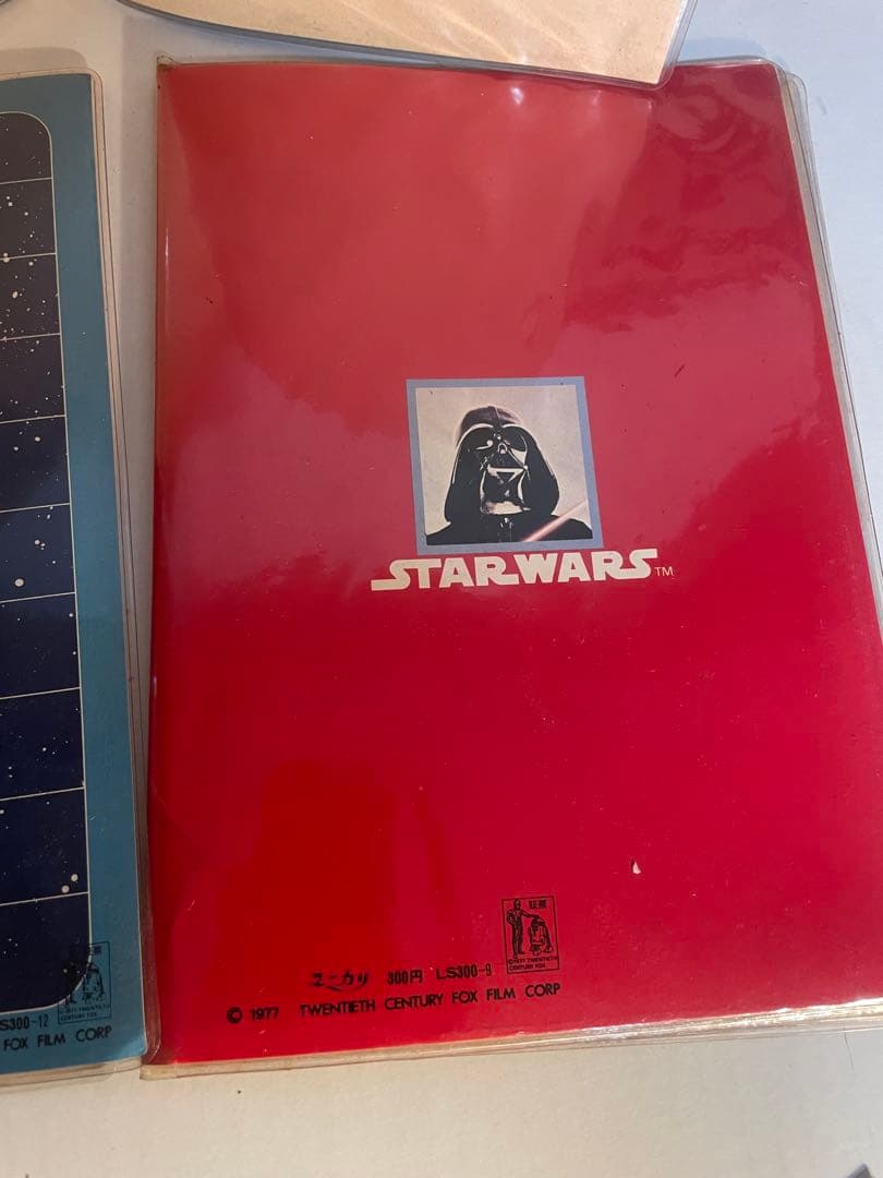 当時物 STAR WARS ファイル付便箋封筒セット 5種 ユニカ 1977