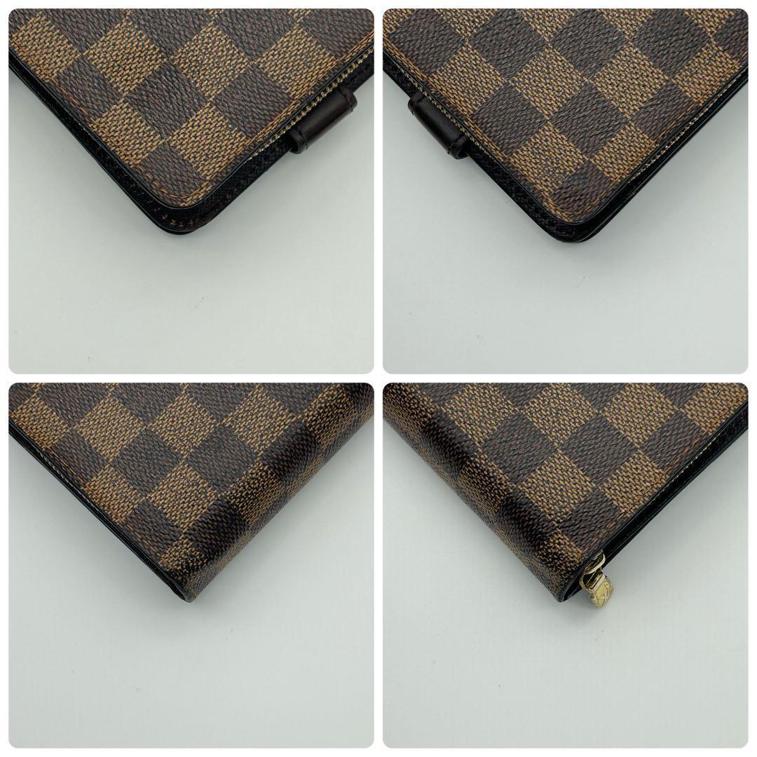 ルイ ヴィトン ダミエ コンパクトジップ 二つ折り 財布 ラウンドファスナー