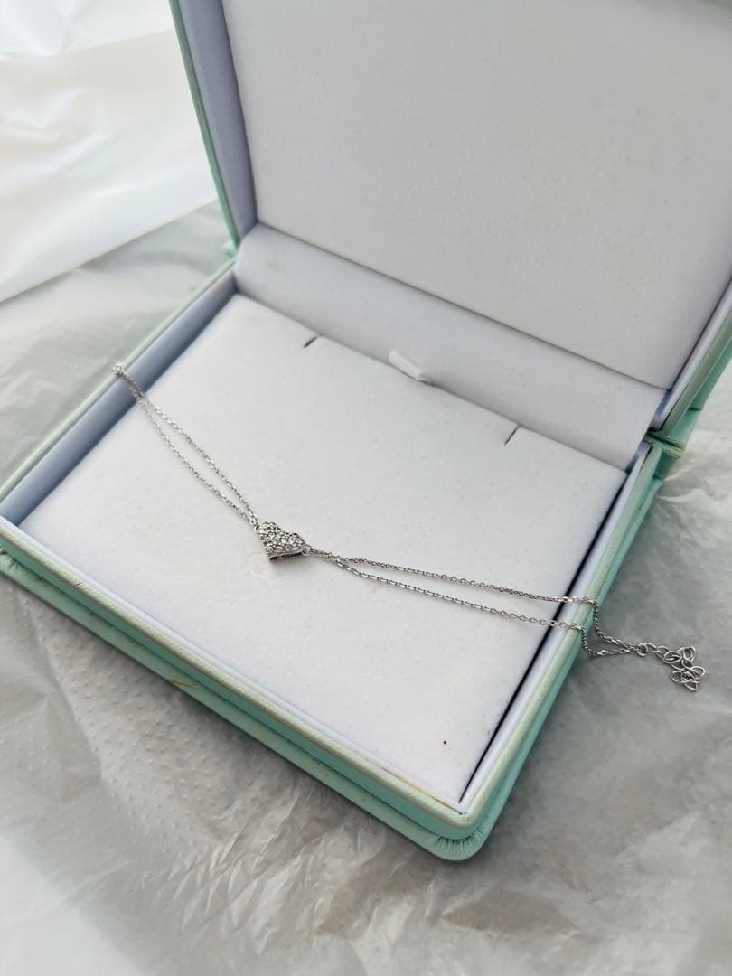 UKOPYさま　☆新品☆ k18wg ハートダイヤモンドブレスレット