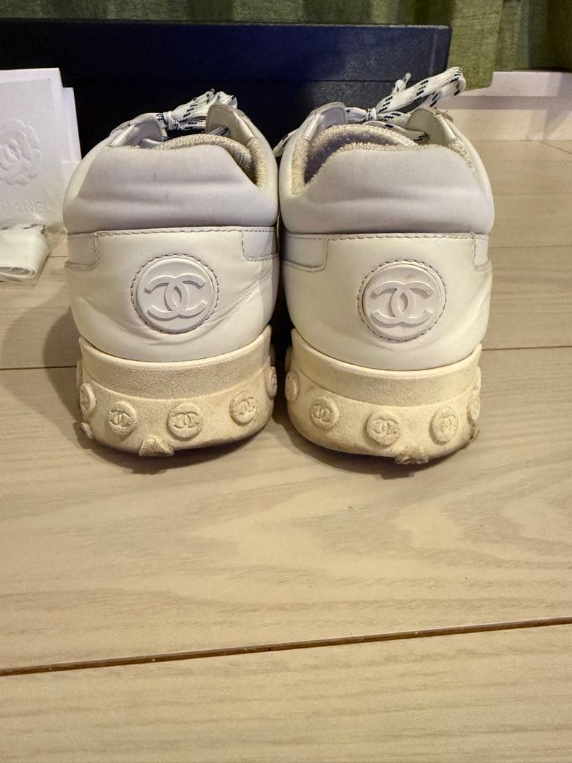 CHANEL メンズスニーカー ホワイト