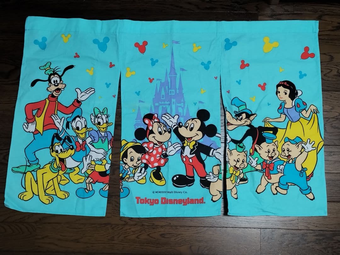 セール★ヴィンテージ☆美品☆超希少☆東京ディズニーランド ヴィンテージのれん