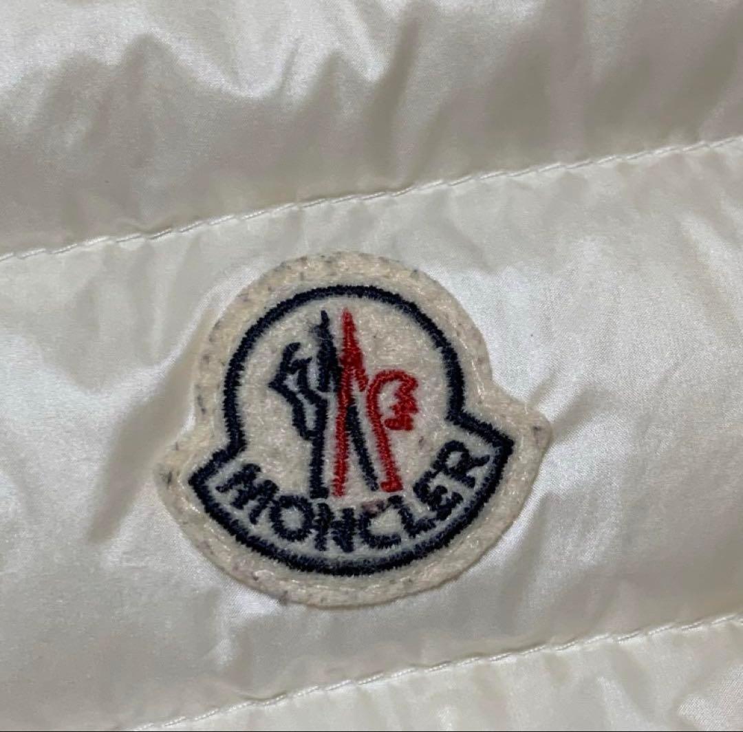 モンクレール　MONCLER ダウンベスト　白　ダウン　サイズ1