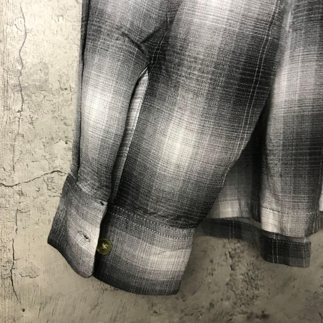 di55古着　タウンクラフト　オンブレ　レーヨンシャツ　復刻　タグ付き