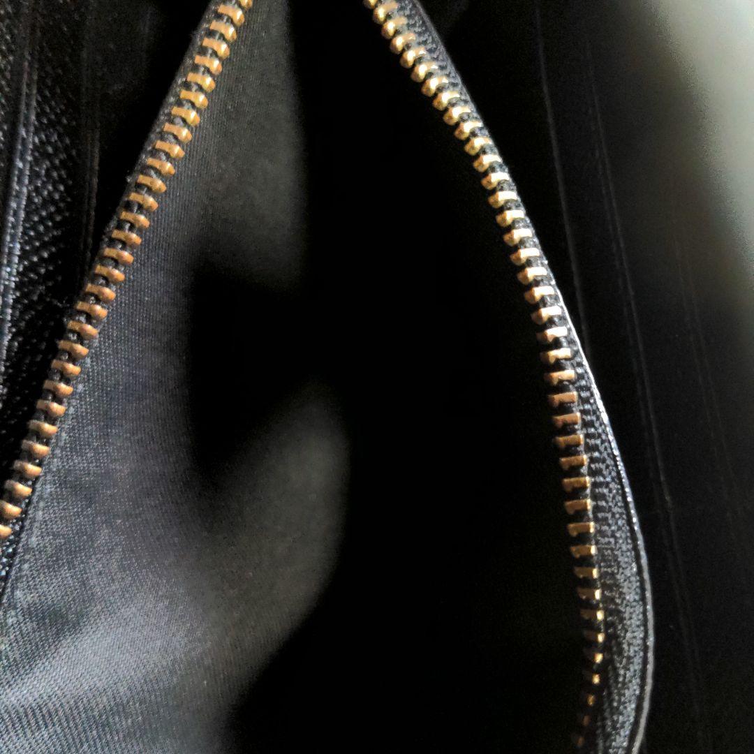 コーチ　COACHブラックpvcレザー エンボス加工 長財布