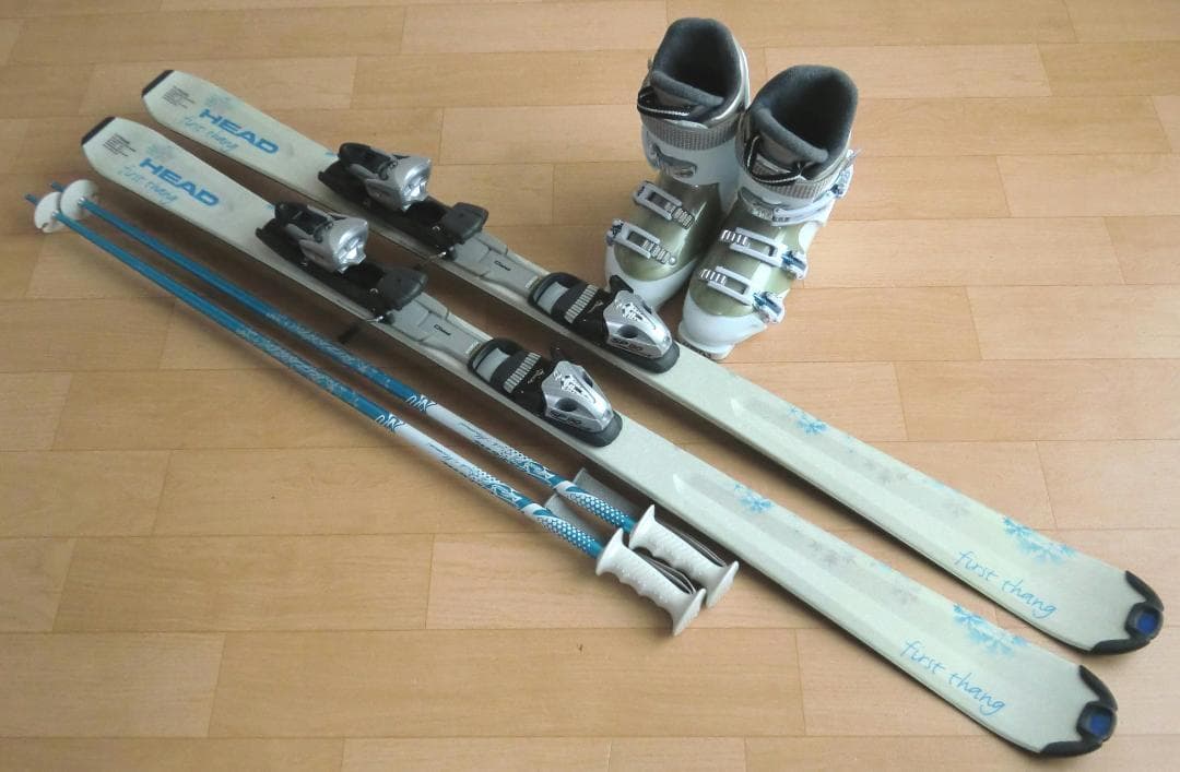 ■■1月限定■送料無料■女性用スキーセット■板142靴24-24.5■メンテ付■