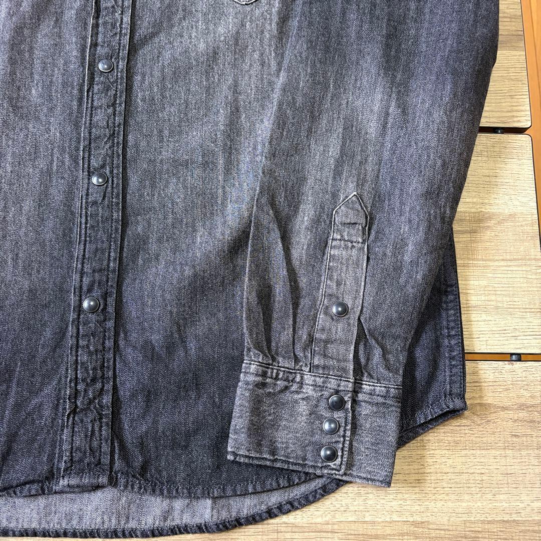 デニム&サプライ ラルフローレン デニムシャツ ブラック 新品 タグ付 L 希少