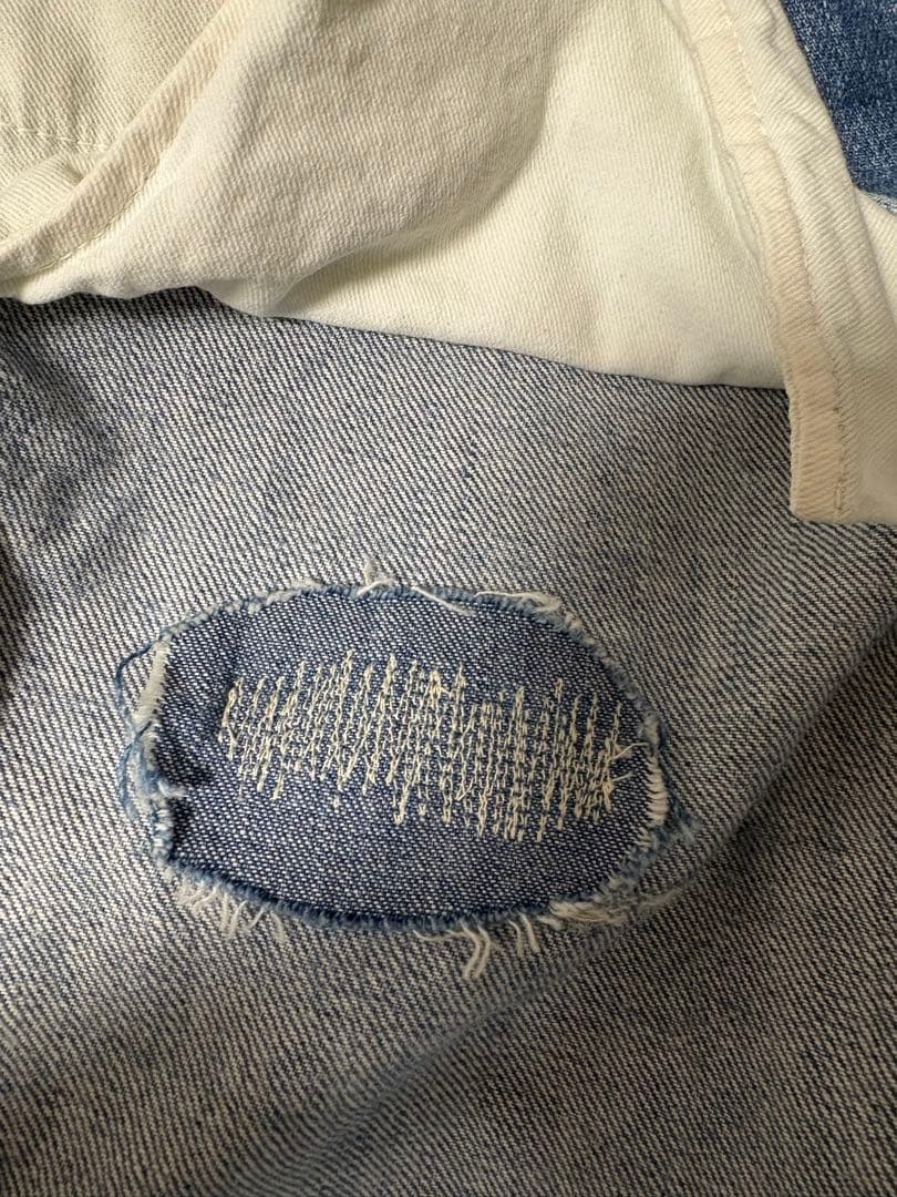 45R ライ麦デニムのクロスオーバーパンツ 清