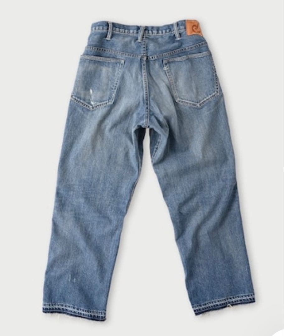 45R ライ麦デニムのクロスオーバーパンツ 清