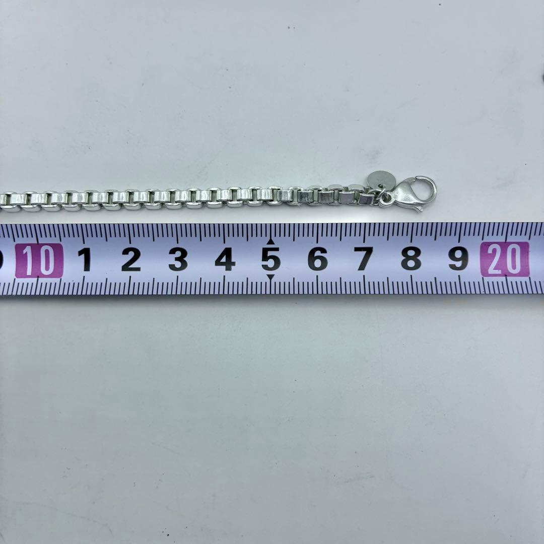 【美品】ティファニー ベネチアン ブレスレット 17cm シルバー レディース