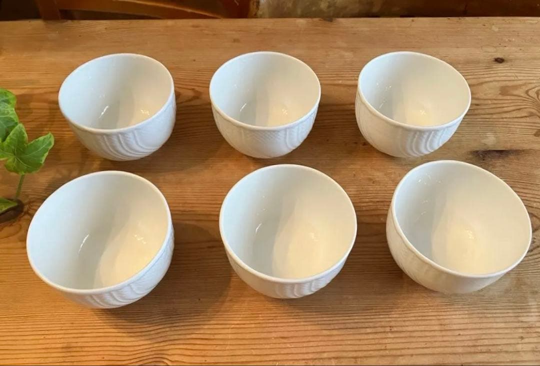 ジノリ　ベッキオホワイト　湯呑み×6