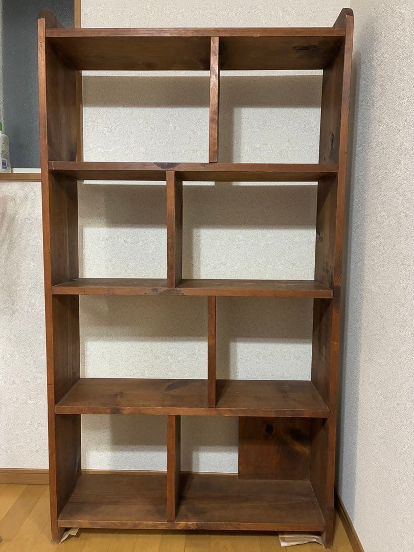 木製ラック ブラウン 無垢