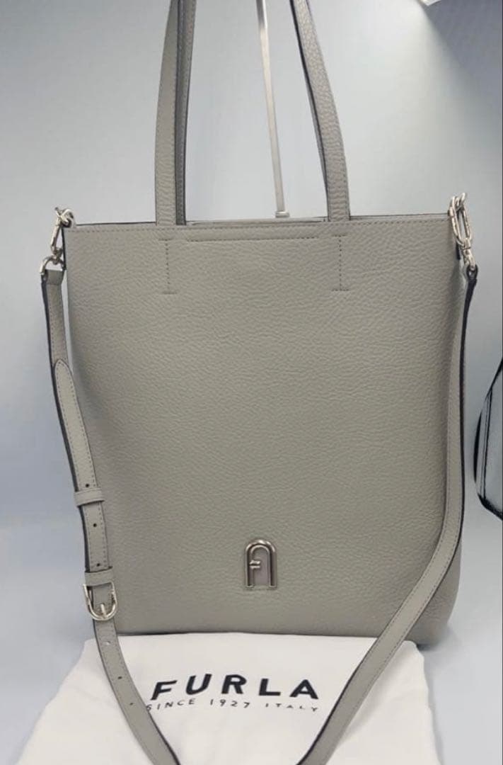 【極美品】FURLAフルラ プリムラ Mサイズ 2WAYバッグ グレー