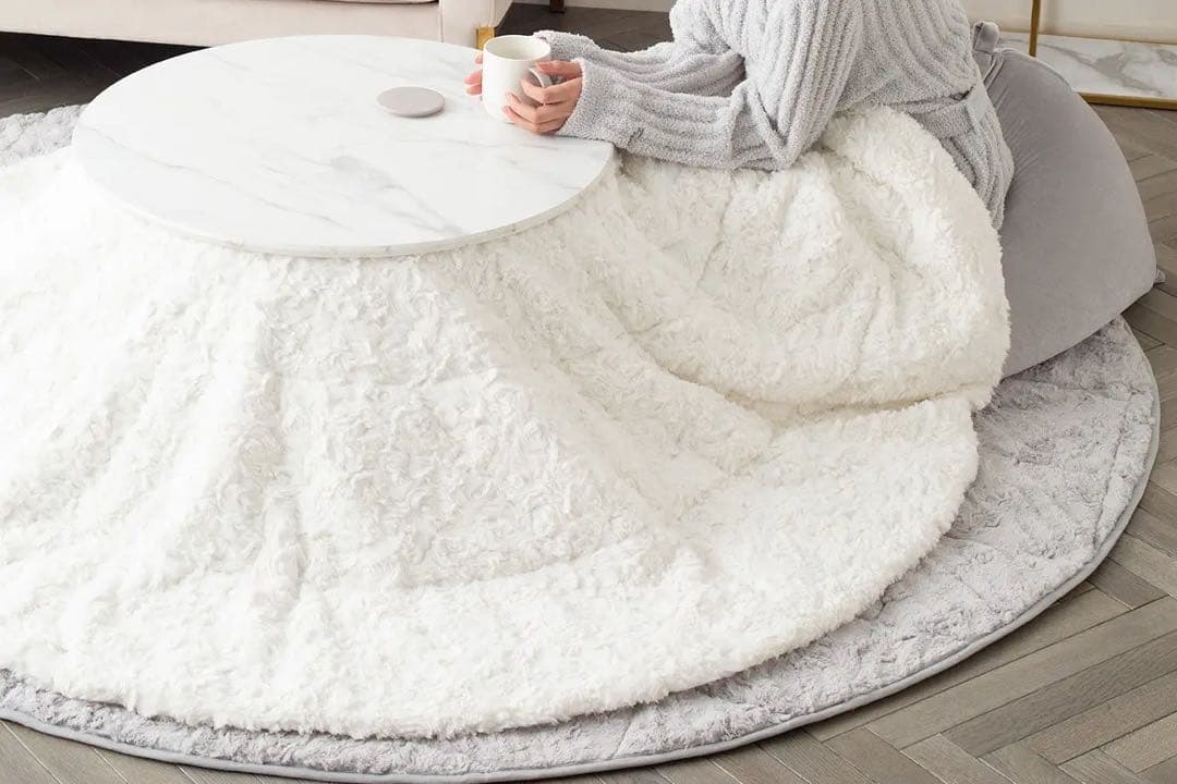 Francfranc こたつ敷布団 こたつ布団カバー ホワイト【2点セット】