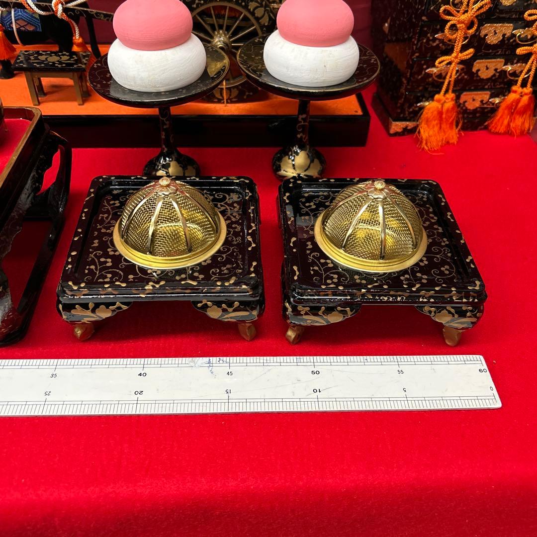 【326】まこちゃん様ひな祭り＊45号９品雛道具木製