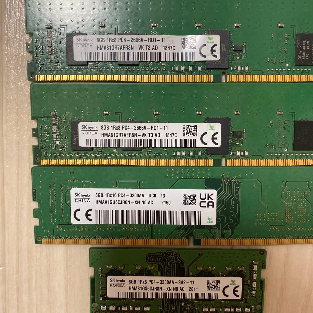 ド*ん様 メモリー 8GB PC4（8GBX4枚）（4GBX2枚）