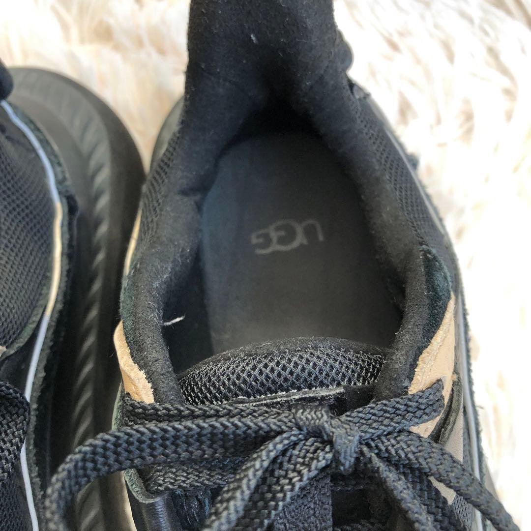 UGG　厚底スニーカー　ブラック　24.5cm　CA805V2　1127110