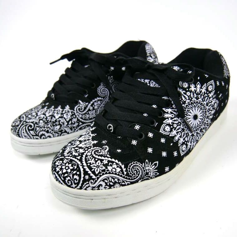 eS ACCEL OG バンダナ柄 スニーカー 26cm ブラック スケシュー