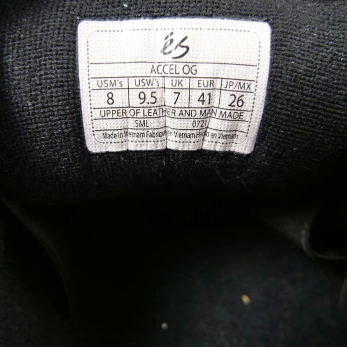 eS ACCEL OG バンダナ柄 スニーカー 26cm ブラック スケシュー
